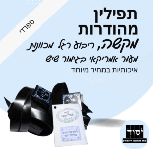 תפילין מהודרות - מקשה בהמה גסה ריבוע רגל מכוונות