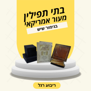 בתי תפילין בהמה גסה מעור אמריקאי בגימור שיש - תפילין שפירא