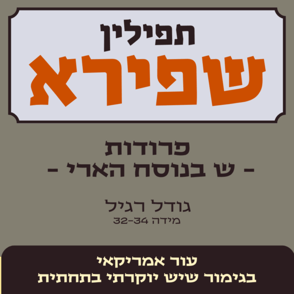 תפילין שפירא | בתי תפילין פרודות - ש' בנוסח הארי