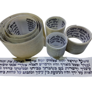 פרשיות לתפילין גדולות ומהודרות כתב האדמו"ר הזקן - לתפילין גודל 4 על 4 (בית חב"ד)